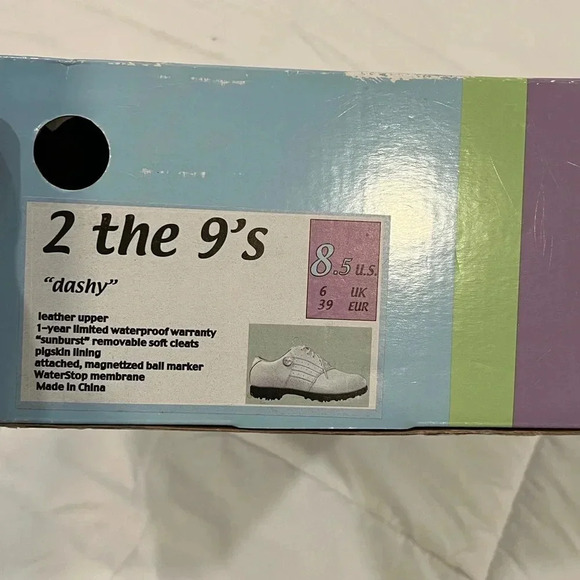 2 the 9’s golf shoes, ladies Dashy, sz 8.5. New in box - Picture 3 of 9